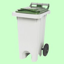 음식물 폐비닐 수거함 60L 쓰레기통 분리수거 업소용, 주황