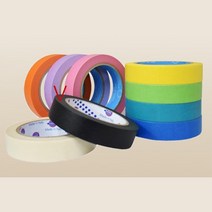반유광 아이놀이용 마스킹테이프 블랙 12mm 건축용 색상접착력최고 차내장재부착용 다꾸용, 1개