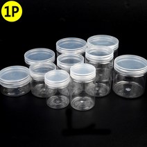 원형 플라스틱 공병 슬라임 비즈 용기 수납용기, 7cm - 120ml, 1개