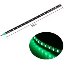 무드등자동차 Led 스트립 조명 30CM 방수 네온 라이트 오토바이 인테리어 외관 장식 주변 분위기 등 12V, 06 Green_01 1pcs 30cm