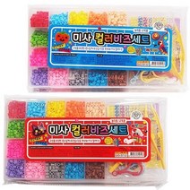 대진교육 미사 컬러비즈세트 악세사리 만들기 목걸이 핸드폰고리