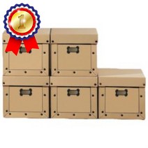 5겹 특대형 종이수납함 리빙박스 476X371X315mm 5개 종이수납박스 종이수납함 종이