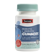 Swisse 스위스 어린이 프로바이오틱 프리바이오틱 유산균 45구미 Kids Probiotic Prebiotic Gummies, 1개