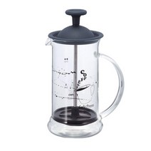 하리오 프렌치프레스 카페 프레스 슬림 240ml (그린 핑크 블랙), CPSS-2-TB블랙, 1개