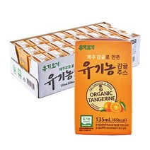 NON-GMO 유기농 두유 식혜 감귤주스 135mlX24팩, 03 유기요기 유기농 감귤주스 24팩