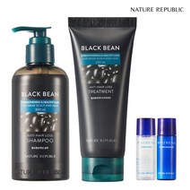 [네이처리퍼블릭/단독구성] 블랙빈 탈모증상 개선 샴푸300ml+트리트먼트200ml+사은품증정