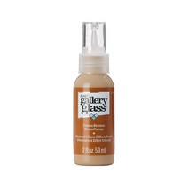 Plaid 갤러리 스테인 글라스 펜 2oz 색상선택 글라스 데코 스테인글라스 물감, 15 Cocoa Brown
