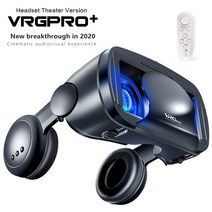 스마트 VR VRGPRO 플러스 미니 안경 3D 가상 현실 헤드폰 이어폰 구글 카드보드 용 헤드셋, [03] VR WHITE LER, 03 VR WHITE CONTROLLER