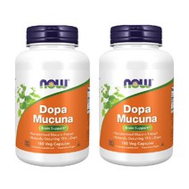 NOW Dopa Mucuna 180캡슐 X 2개, 180정