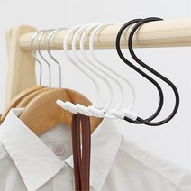 옷장정리 모자수납 S자 고리행거 4개 깔끔 모던 핸드백 거치대 자취방, 블랙