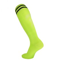 운동코어 주니어 스포츠 축구 운동 양말 두줄무늬 삭스업 2족, FREE ( 200~235mm 권장), 형광옐로우