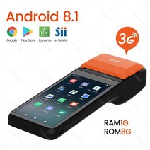 택배스캐너 4G 무선 와이파이 BT 휴대용 PDA 프린터 안드로이드 8.1 11 POS 터미널 터치 스크린 내장 바, 01 3G Android 8.1_01 미국