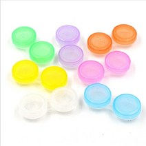 10pcs 안경 화장품 콘택트 렌즈 박스 휴대용 케이스 더블 아이 케어 여행 키트 홀더 아이웨어 백, [02] MULTI
