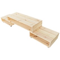 천연원목 빠레트 정리대 거실장, 4호5폭 : 가로 100 x 세로 50 (cm)