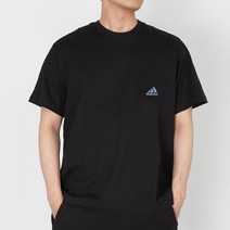 아디다스 기본 블랙 반팔티 M PRSVE