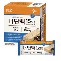 빙그레 tft 더단백 마일드바 아몬드쿠키 9p, 450g, 10개