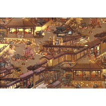 해외출고상품 명화 직소퍼즐 풍경 퍼즐명화평도퍼즐청명상하도퍼즐전체그림-63011, 12.청명상하도야경1000분대송도-, 단일옵션