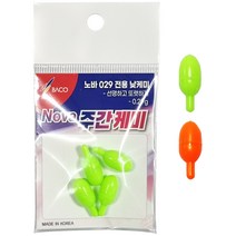 바코 케미 노바 주간케미 3mm 주간캐미, 레드 0.29g 4개입