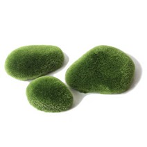 인공 이끼돌 3P - (어항장식 수조장식품), 단품