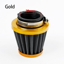 오토바이 에어필터 에어 필터 35mm 38mm 42mm 48mm 범용 적합 50cc 110cc 125cc 140cc 오토바이 ATV 스쿠터 핏 더트 바이크용, yellow 38mm, 09 yellow  38mm