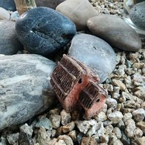 정원 화분 꾸미기 장식 오렌지 식물 테라리움 미니어쳐 처 초가집, 벤타샵상품선택