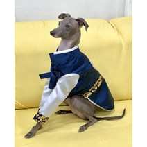 이탈리안 그레이하운드 한복 설 추석 명절 전통 소품, 감색-회색