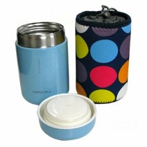 보온 죽통 도시락 밥통 이유식용기 죽용기 0.4L 1개, 핑크