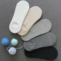 남자 골지 데일리 발목 덧신 양말 페이크 삭스 5종 세트 실리콘 꼼데양말 남성