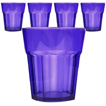 미르 8각컵 270ml 9oz, 블루, 5개입