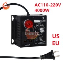 전압안정기 ac 220v 4000w 전압 조정기 휴대용 온도 속도 조정 가능한 전압, 우리를