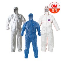 3M 보호복 MG1500 석면제거 실험복 방진복 분진, MG1500 블루, 1개