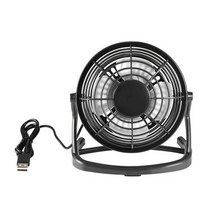 Mini Portable Desk Fan USB Rechargeable Pocket Small 4 Blades Cooler Cooling Home Dormitory Office S, [01] Black