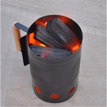 투게더365 차콜스타터 숯 점화통 숯불붙이기 숯불착화기 침니스타터 BBQ, 실버