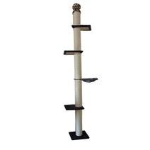나무위의고양이 캣타워 스크레처 캣워커 선반 diy cat tree accessories 고양이 긁는 포스트 스크래치 지원 천장 고양이 등반 타워 플랫폼 고양이 집 해먹 애완, 곡선 플랫폼, 30x30cm