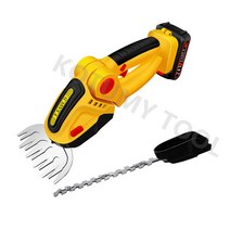 잔디깍기 수동식 잔디깍는기계 잔디깎이 제초기 연초기 24V 울타리 트리머 2 in 1 무선 전기 잔디 정원 가, 01 YELLOW