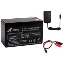 JENNE 배터리 전동차 전동 장난감 자동차 차량 3-FM-7 6V 7AH 20HR 충전기 클립, K.  JENNE-12V8ah+ 충전기 + 1개