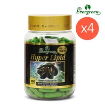 Evergreen 에버그린 초록입홍합 하이퍼리피드 메가 9000mg 180정 4개, 180개