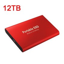 노트북용 휴대용 SSD 고속 외장 솔리드 스테이트 500 GB 1 TB 2 4 8 M.2 C타입 USB3.1 모바일 하드 드라, 12 26TB Red