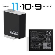 고프로 정품 히어로10 9 블랙 전용 교체용 배터리 IP, 1개