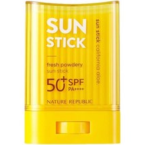 일본직발송 6. 일반 NATURE REPUBLIC 캘리포니아 알로에 신선한 파우더리 선스틱 SPA50+ PA+++ 24G [병행, One Size, One Color