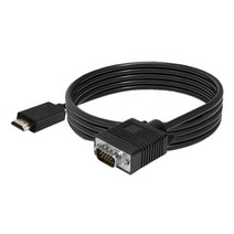 HDMI to VGA RGB 노트북 모니터 빔프로젝터 연결케이블, 1M, 1m