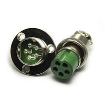 항공잭 20MM 날개타입 K-20-5핀 플러그 국내생산 원형커넥터 써큘러커넥터, 01_케이블