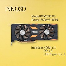 INNO3D Geforce GTX1660Super 6G RT2060Super 8G RTX2070 2070 슈퍼 11G 비디오 카드 그래픽 GPU, 06 RTX2080 8G