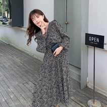 30대 40대 60대 가을 휴가지 롱 원피스 50대미시옷 직장인룩 coigarsam 드레스 봄