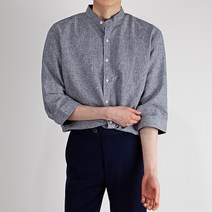 스타일에스 DN 남자 빅사이즈 차이나카라 헨리넥 보카시 7부 셔츠 여름 남방 4XL 130