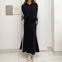 퍼니걸스 2517 배색 스커트 트레이닝 세트 여성의류