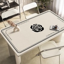 가죽 식탁매트 식탁 테이블 책상 보호필름 유리대용 가죽 방수 식탁매트, 90x120cm, D