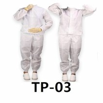 제전복 QPRO C카라 상의 TP-03 주머니없음케이엠 보호복 방진복 크린룸용 제전복 KM, 스카이블루_L