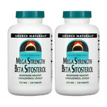 소스네츄럴 베타 시토스테롤 375mg 120정 2통 피토스테롤 소스내츄땡, 2개