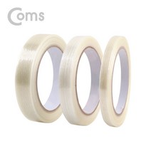 COMS 필라멘트 테이프 폭 10mm 길이 25m 유리섬유 엘레베이터 승강기 보양 전자제품